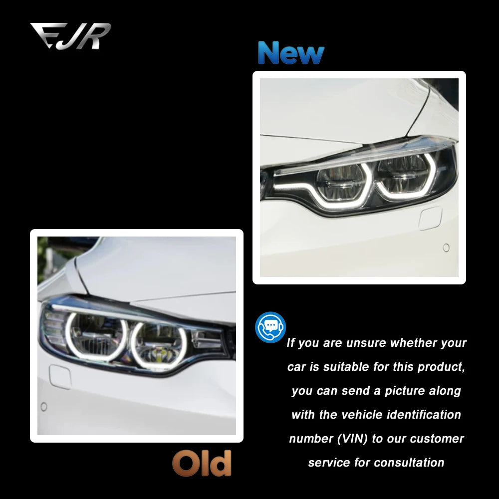 For BMW 4 Series M4 F32 Ejr F36 Headlights 2013-2019 Upgraded