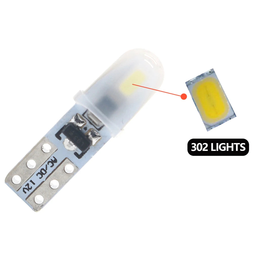 5PCS Dc 12V T5 Interior Indicator Bulb Dashboard Gauge