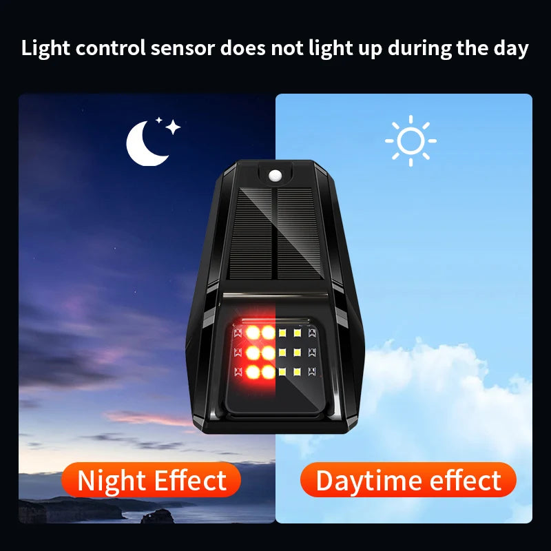 1PCS Solar Powered Roof Cab Wireless Marker Signal Drl