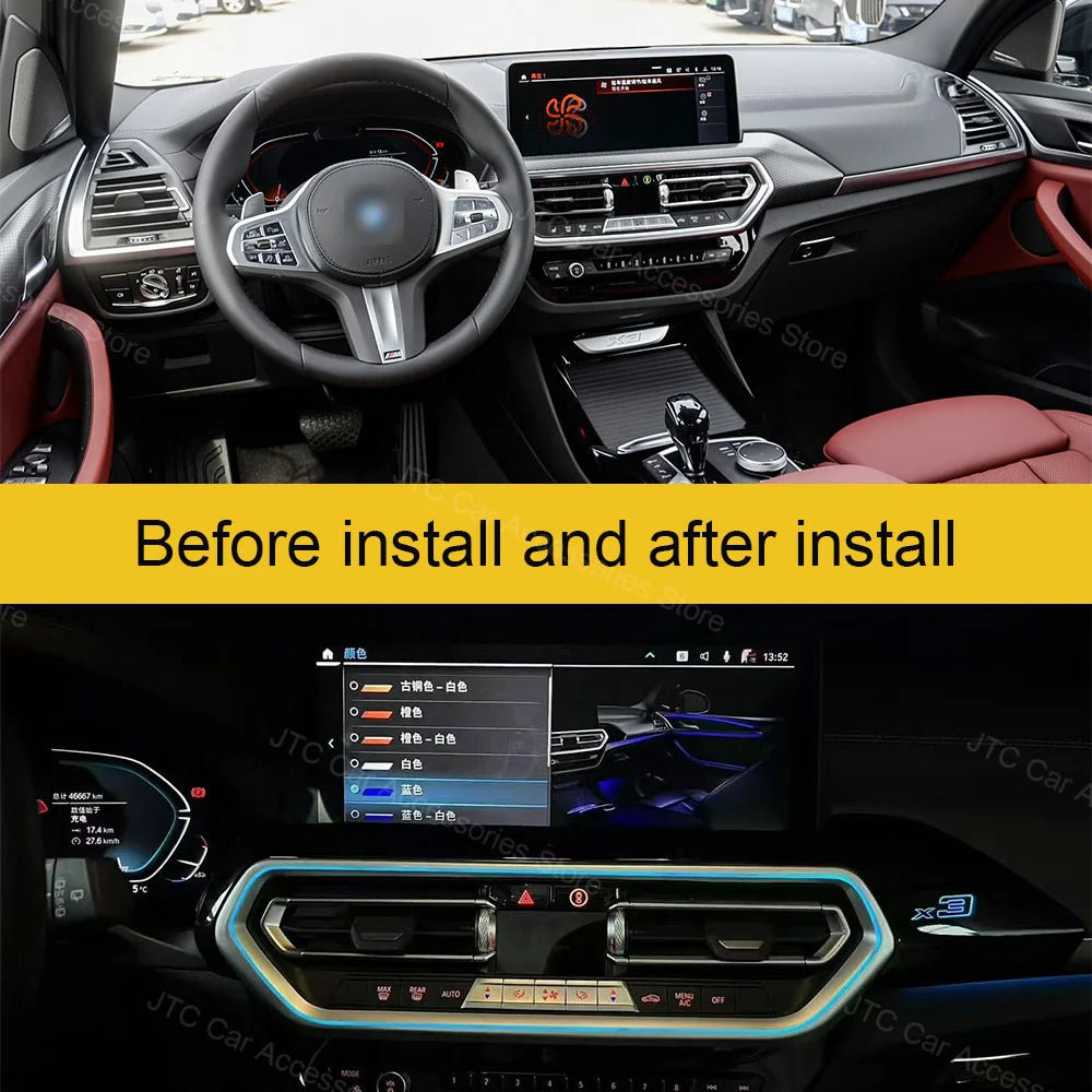 For BMW X3 G01 X4 G02 Colour Air Vent Ambient IX3 Logo Outlet