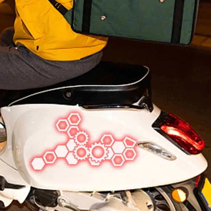 Reflective Honeycomb Hexagonal Sticker Motorcycle Electric