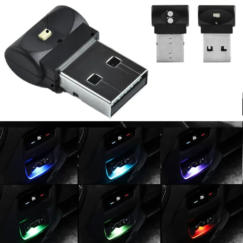 MINI USB Interior Atmosphere Emergency Lighting Colorful