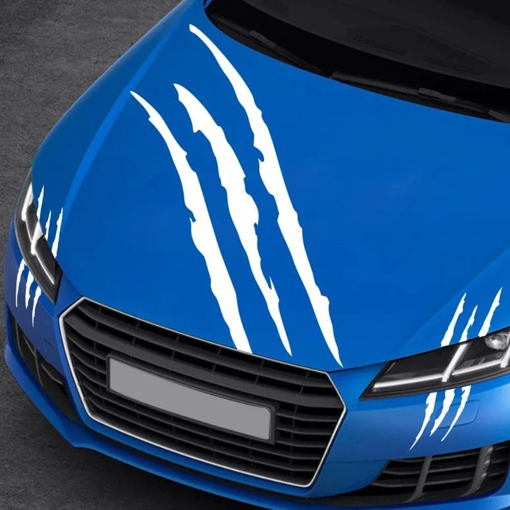 Claw Marks Sticker Vinyl Headlight Hood Decals Body Stickers