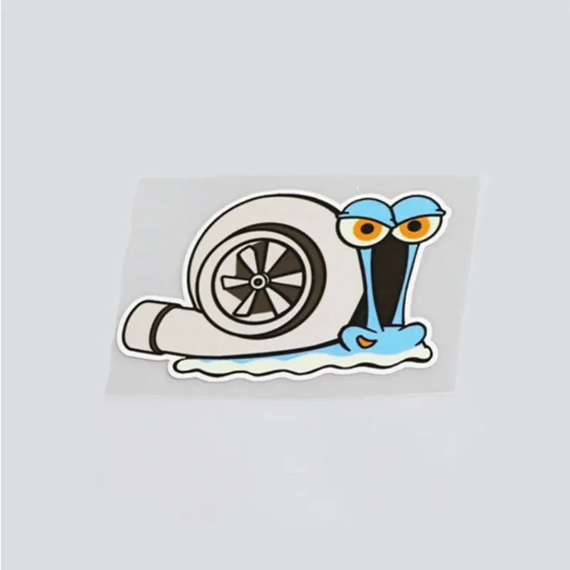 Classic Design Funny Psshh Snail Turbo Stickers Vinyl Motorcross