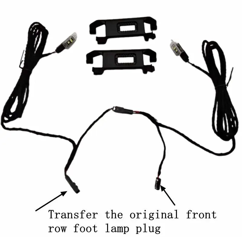 For T-ROC Jetta Polo T-Cross Enyaq Footwell Lighting Cable Rear