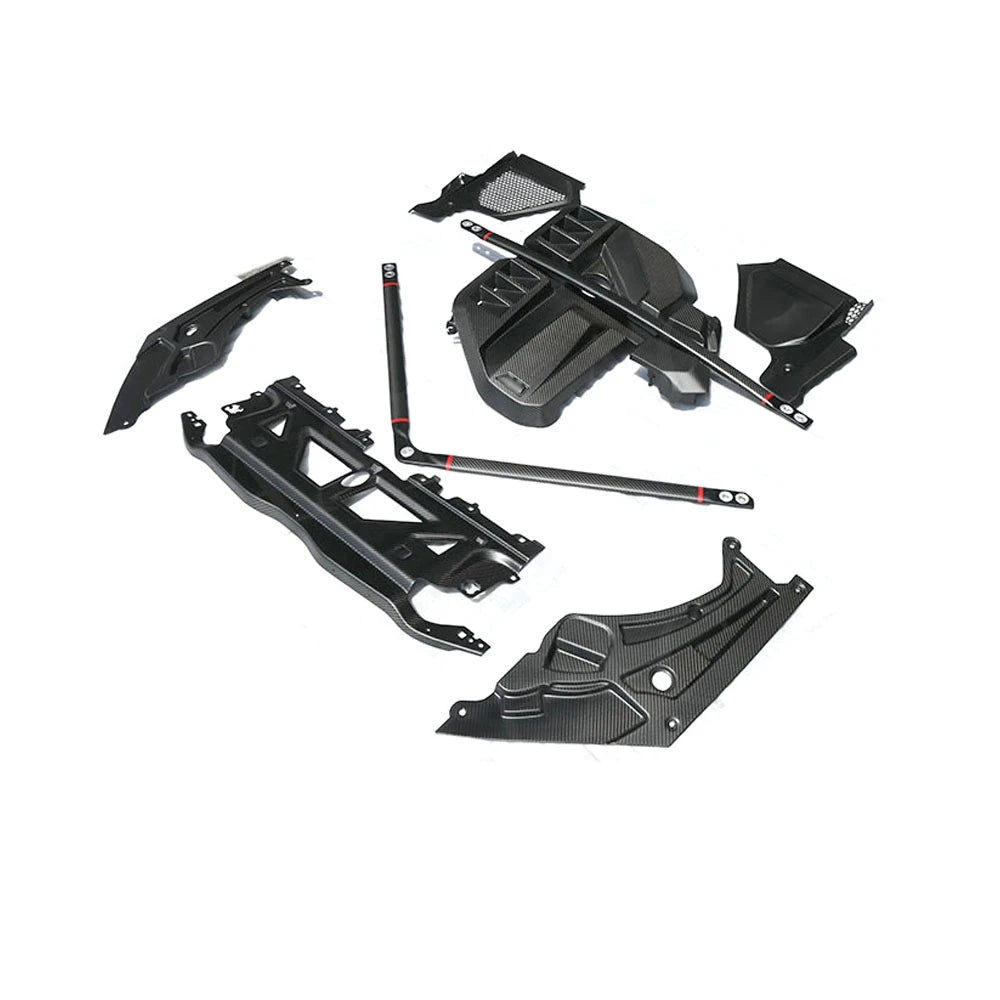 For BMW M2 M3 M4 G87 Dry Carbon Fiber Engine Compartment Shroud