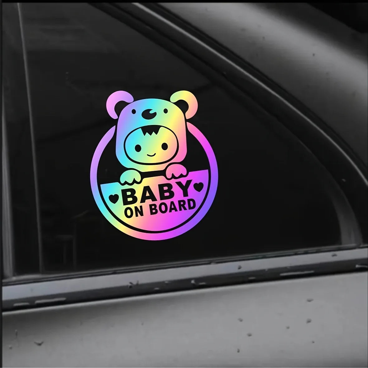 Art Design Baby On Boaro Exterior Fashion Cartoon Sticker