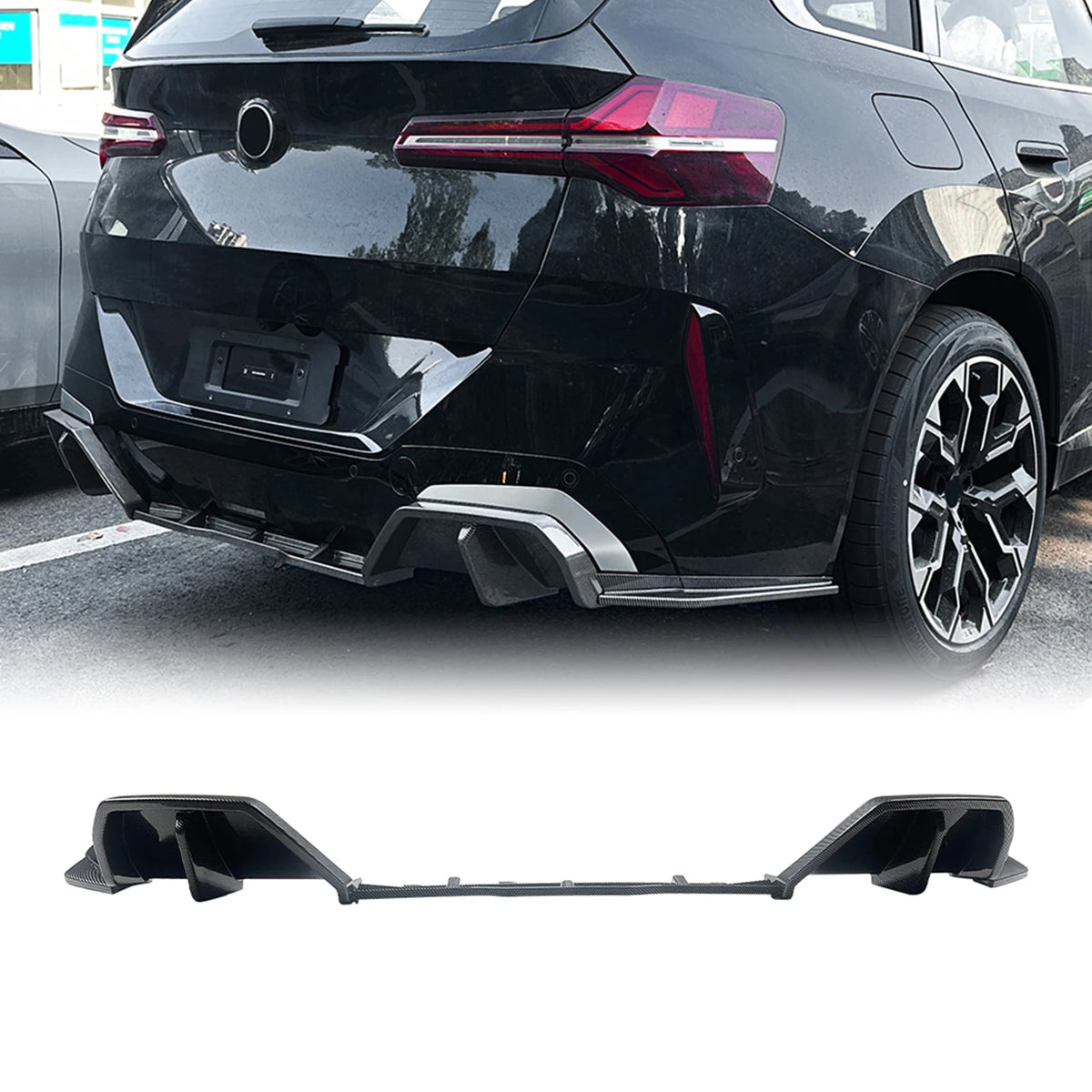 For BMW X3 G45 M Sport Rear Bumper Diffuser Lip 2024-2025 Tail