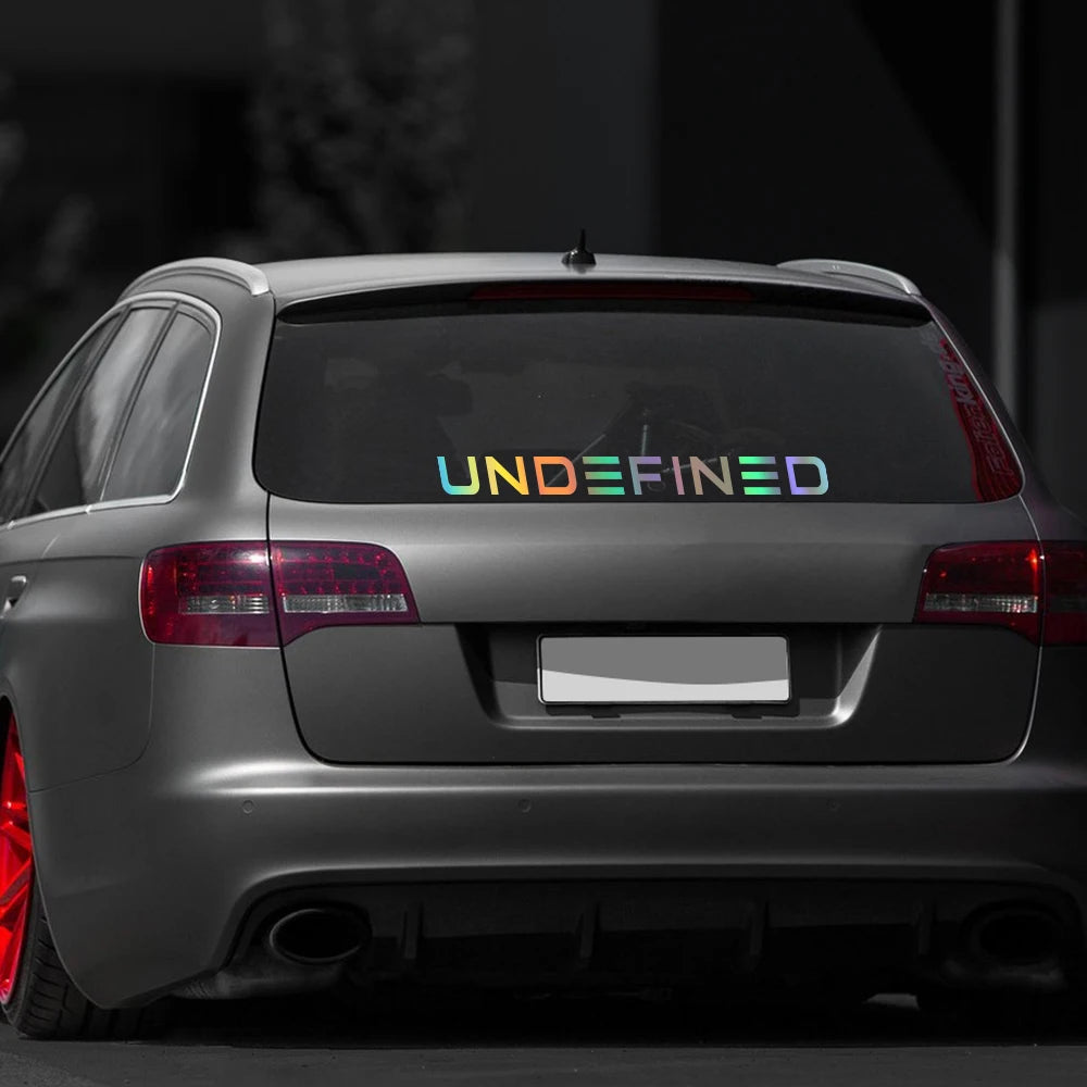 Four Sizes Undefined Stickers Body Window Windshield Bumper