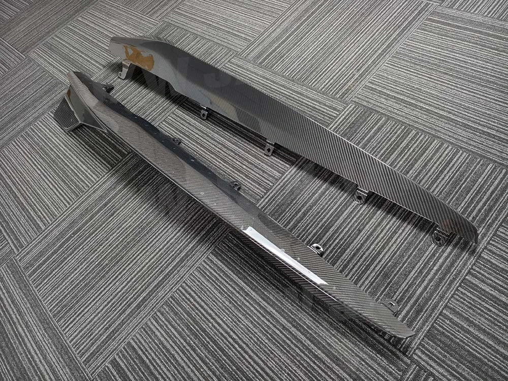For BMW 8 Series G14 G15 Jxwancf Dry Carbon Fiber Side Skirts