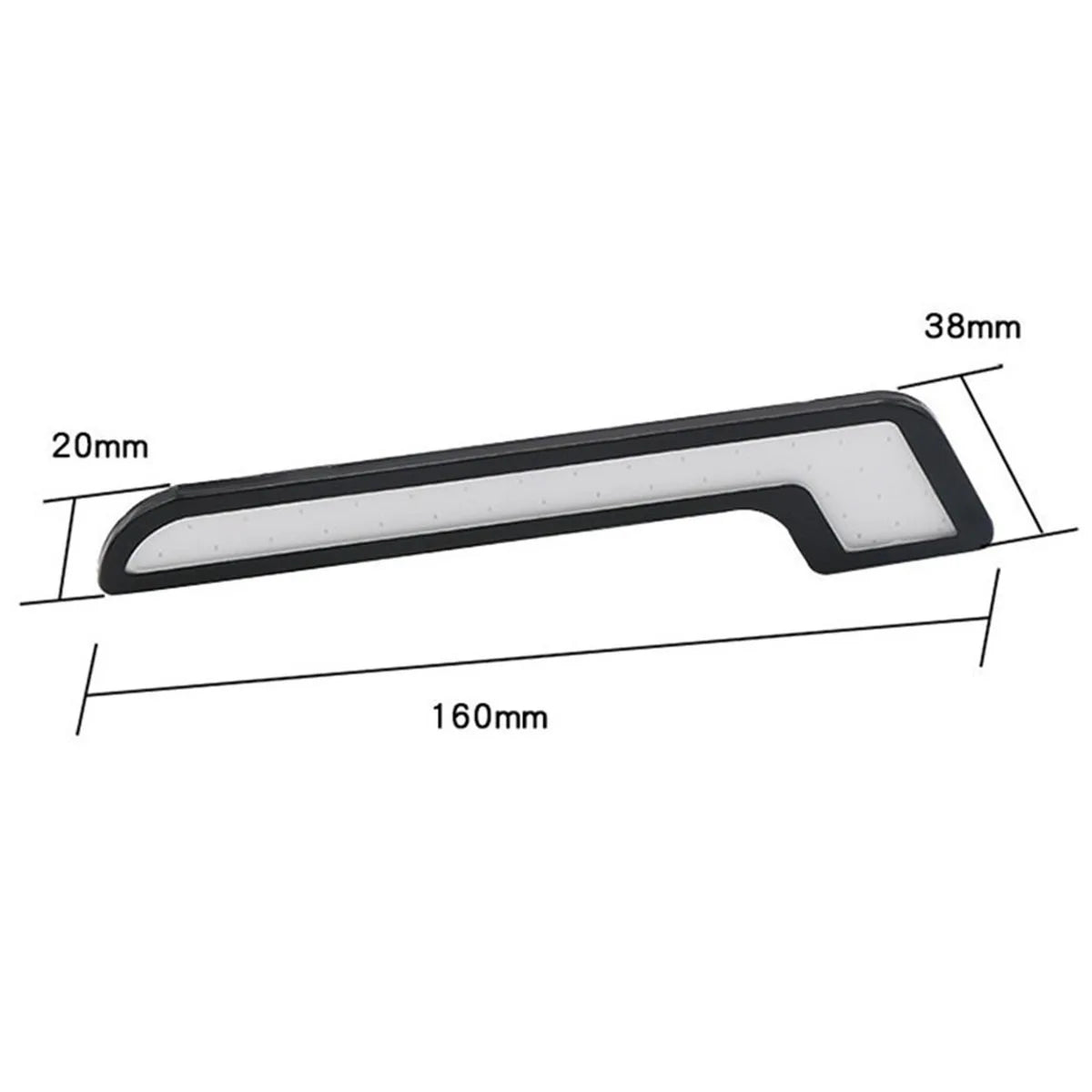 4PCS Daytime Running Blue l-shape Strips 12V Drl Bar