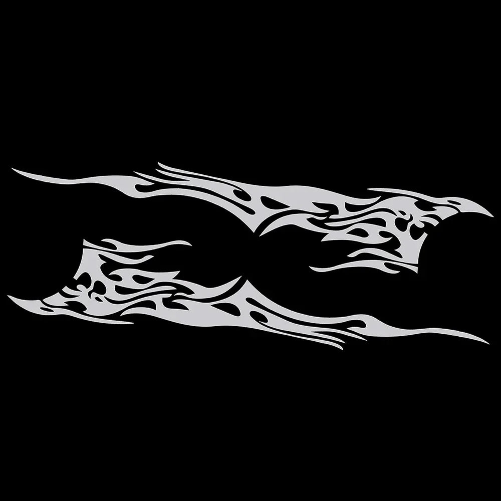 Stickers On Motors Side Body Vinyl Sticker Flame Large