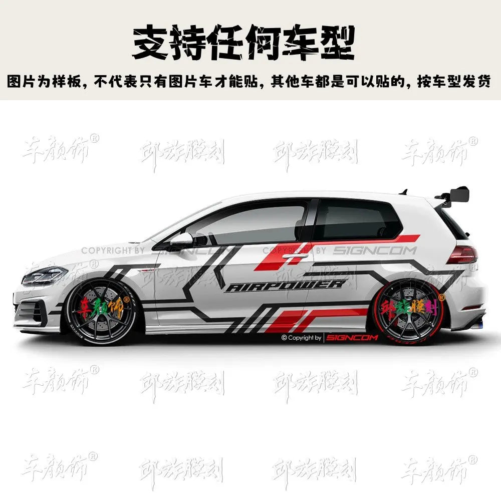 For VW Polo Golf 6 7 Vinyl Sticker Gti Scirocco Body Customized