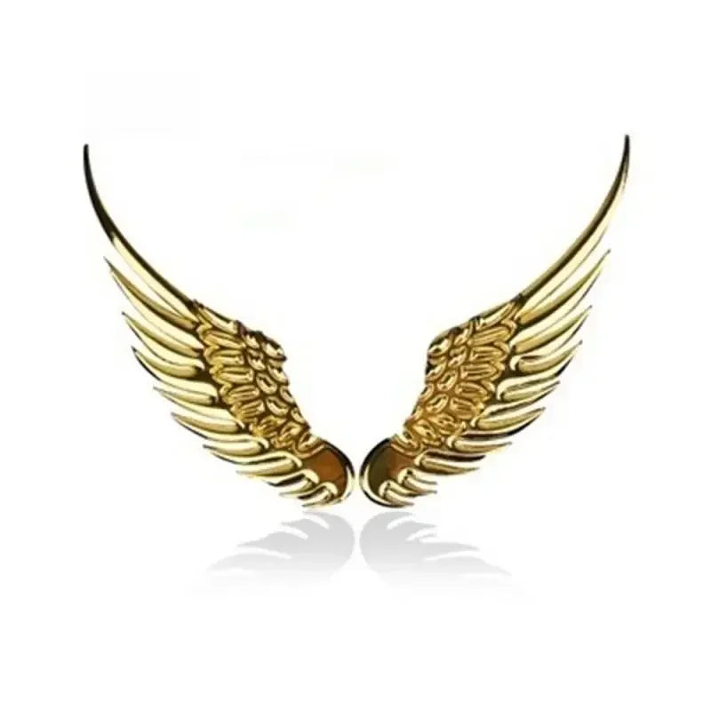 Sticker 3D Stereo Metal Angel Wing Moto Decals Emblem