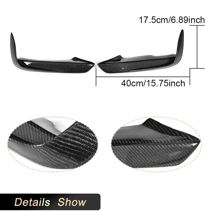 For BMW 3 Series F30 F31 Carbon Fiber Front Bumper Fog Cover