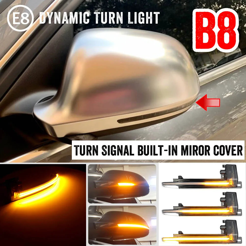 For Audi A4 A5 B8 B8.5 2X Dynamic Turn Signal Flasher Flowing