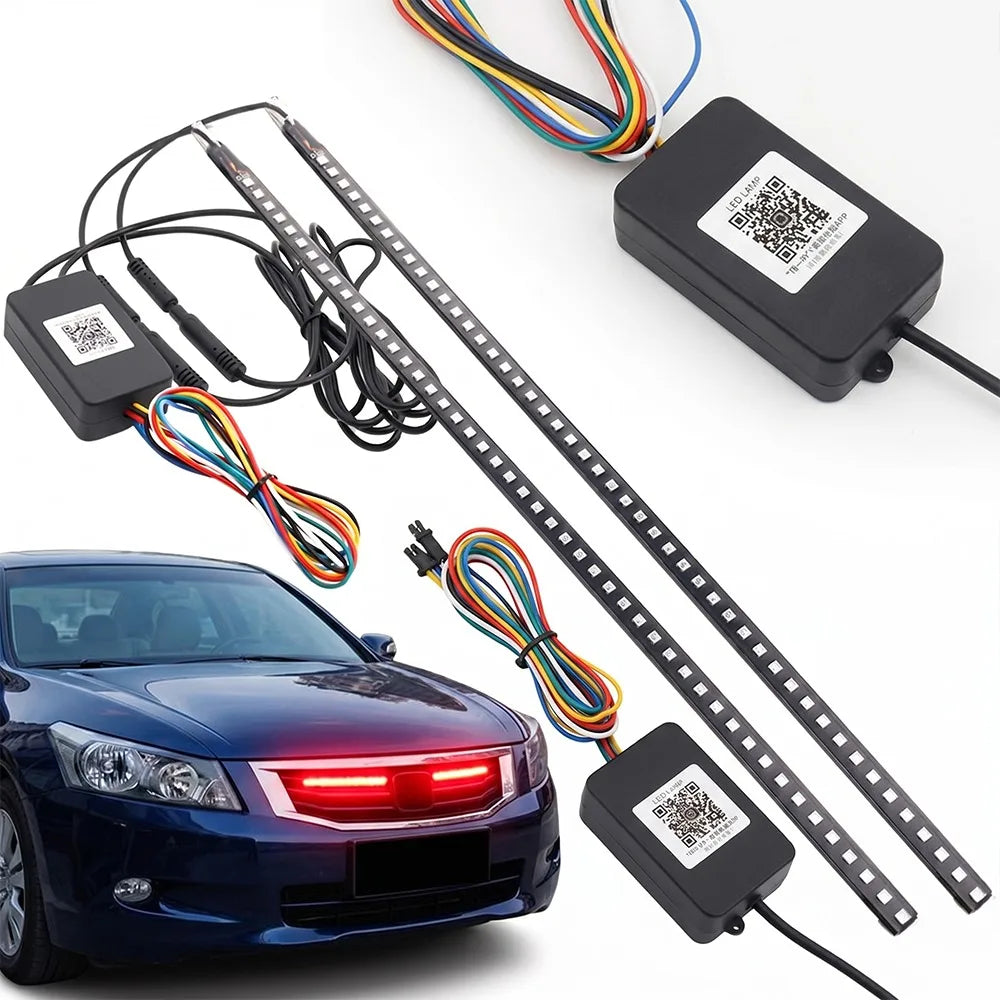 Grille Ambient 22IN 48LED RGB Scanner Flashing Strip Remote