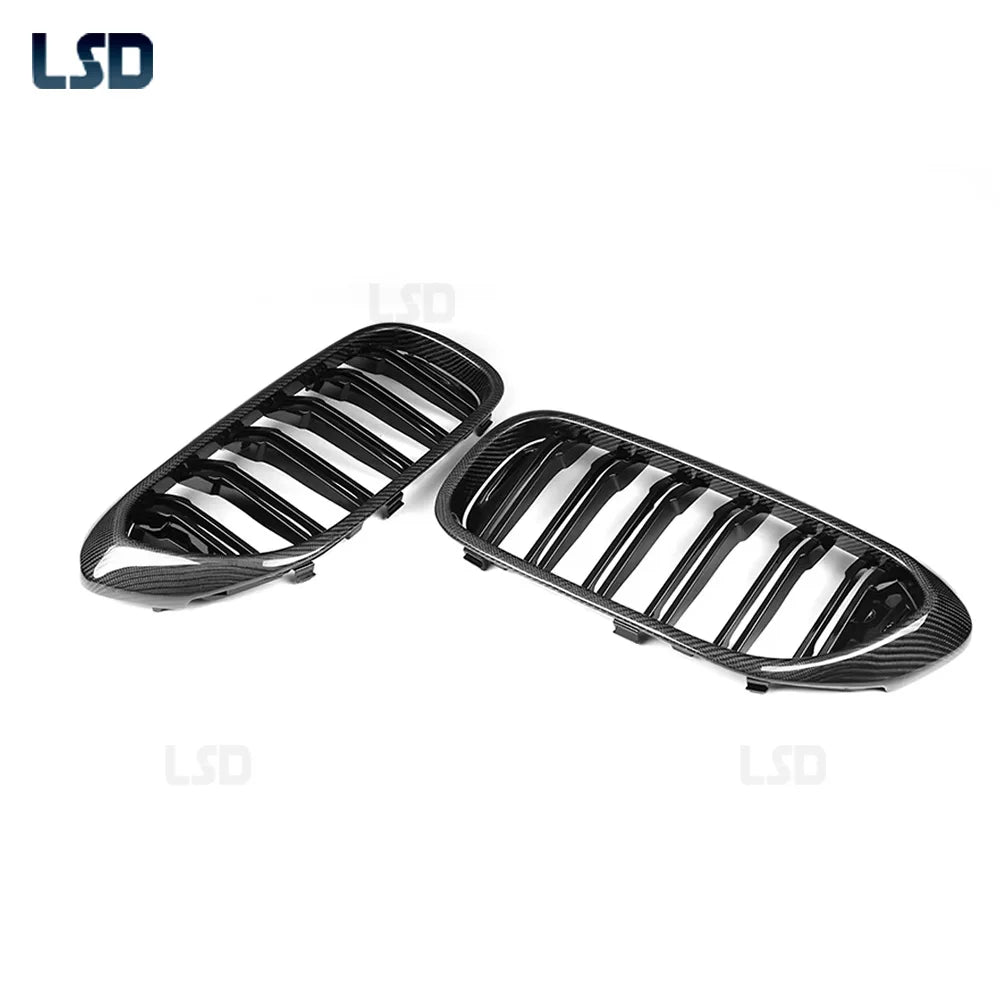 For BMW 2017-20 Pre-Lci G30 G31 Real Carbon Fiber Dual Slat