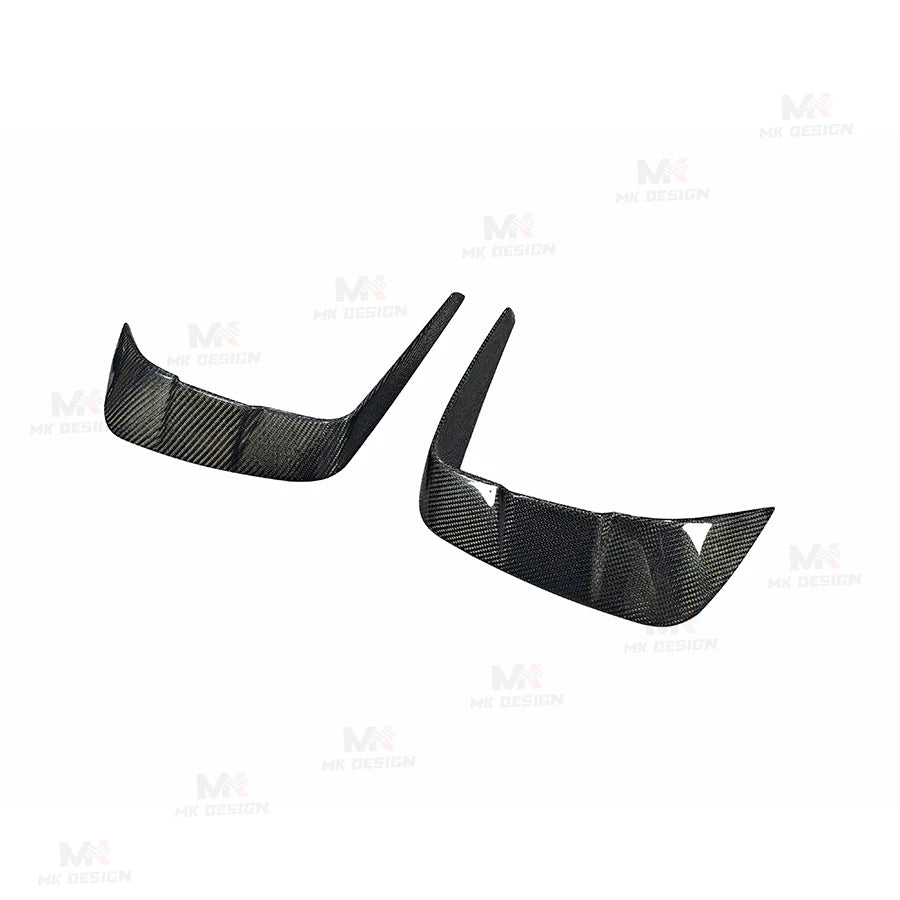 For BMW 8 Series G14 G15 Carbon Fiber Front Bumper Splitters