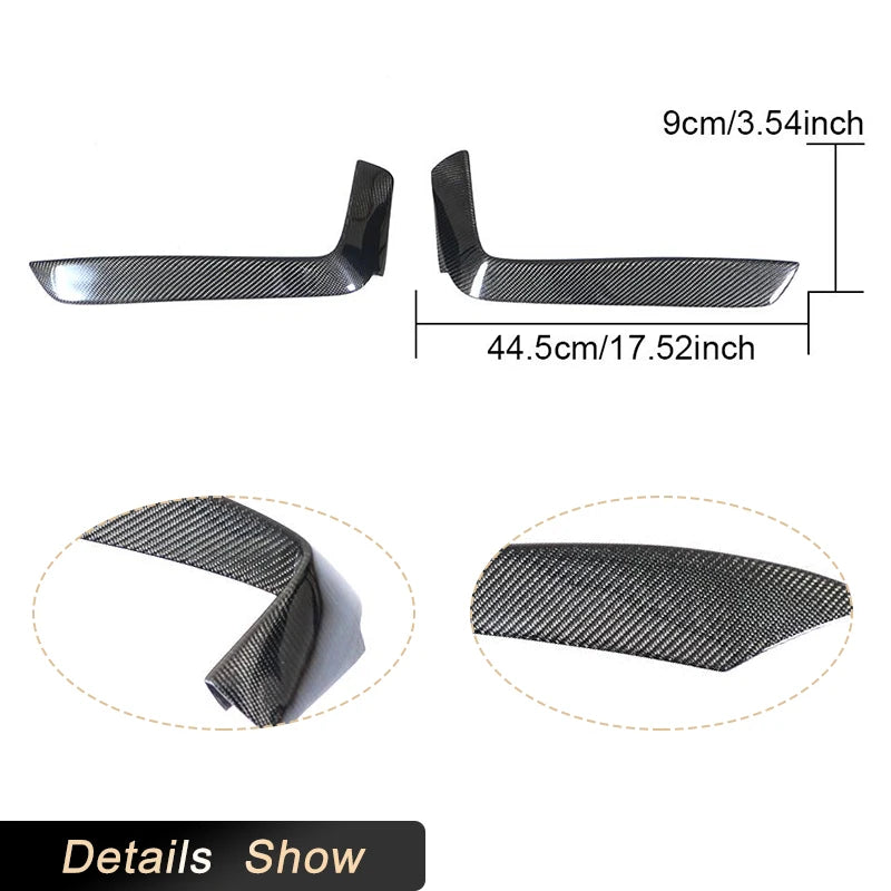 For BMW 4 Series F32 F33 Carbon Fiber Front Bumper Fog Cover F36