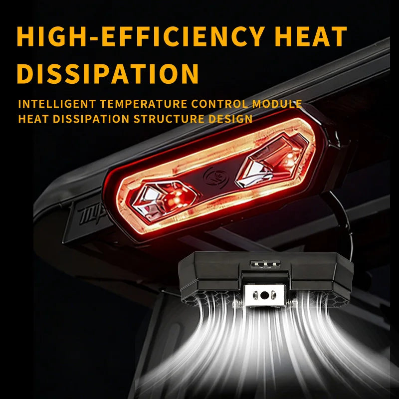 off-road Chase Brake Tail Reversing Stop Flash Warning Fog
