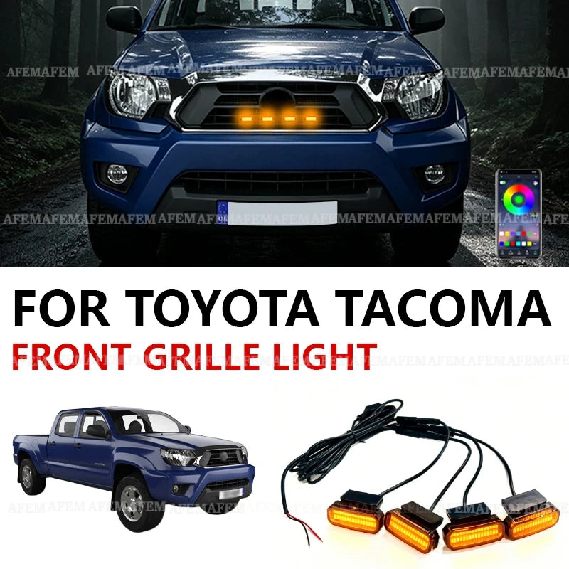 For Toyota Tacoma Specialized Center Grid Small Yellow Front