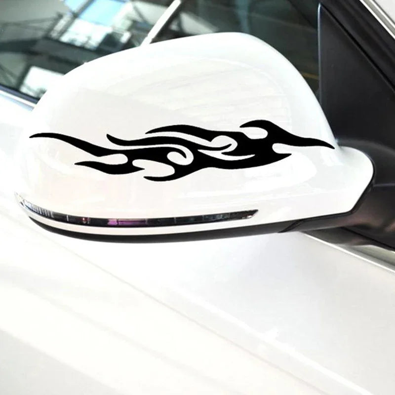 2PCS Flame Stickers Truck Side Door Bumper Window Lap