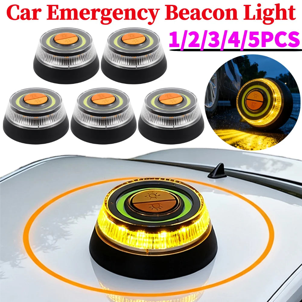 1-5pcs Emergency Beacon Modes Brightness Roof Warning Safety