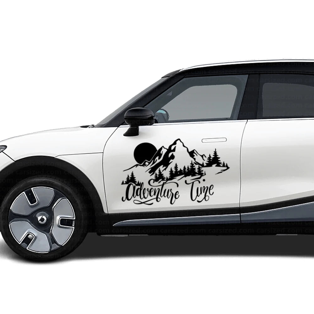 For Camper Adventures Mountain Decor Sticker Tuning Van SUV