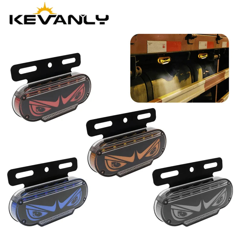 1PC Truck Eyelash Eye Side Marker Drl Running Clearance