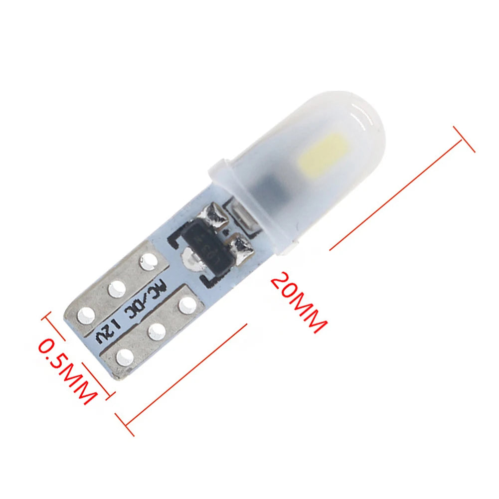 5PCS Dc 12V T5 Interior Indicator Bulb Dashboard Gauge