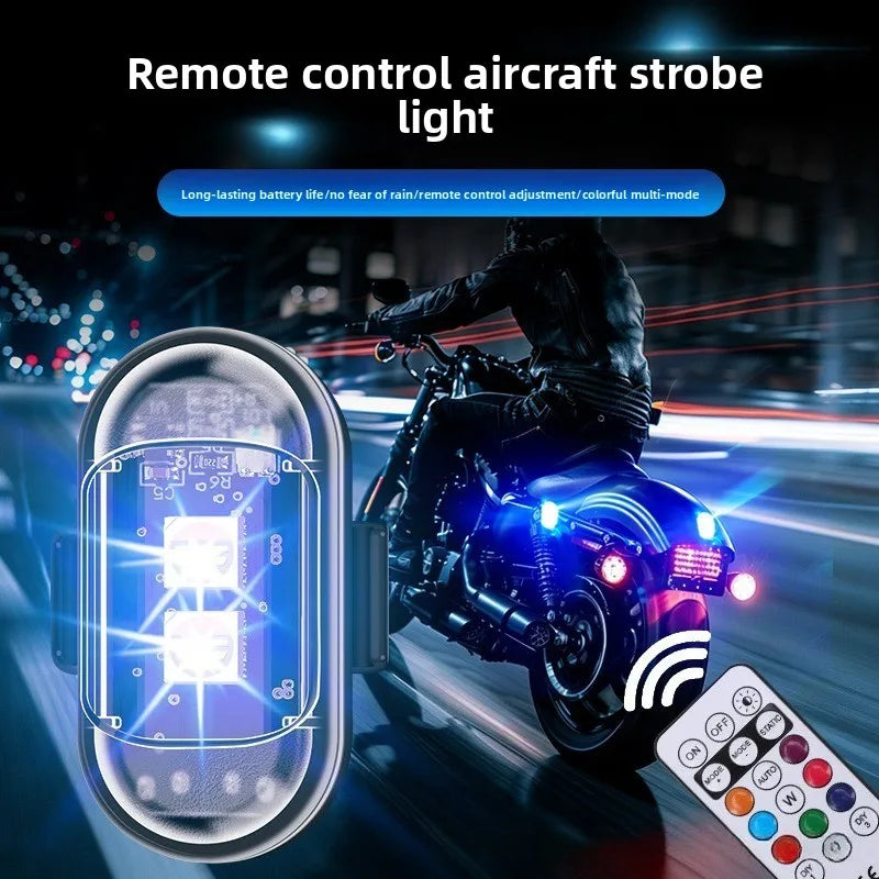 Aircraft Wireless Remote Control Colorful Motorcycle Flash Pilot