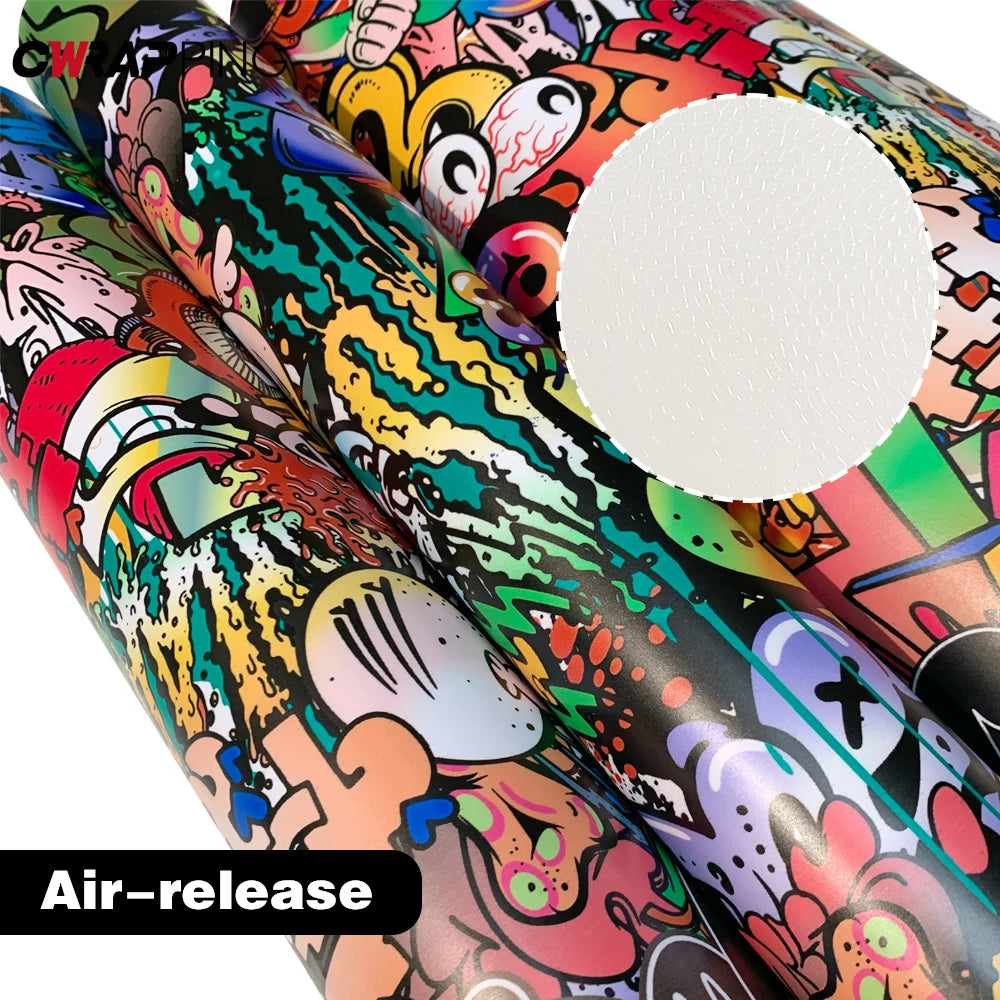 Sticker Jdm self-adhesive Vinyl Wrap Skull Graffiti Painting Film