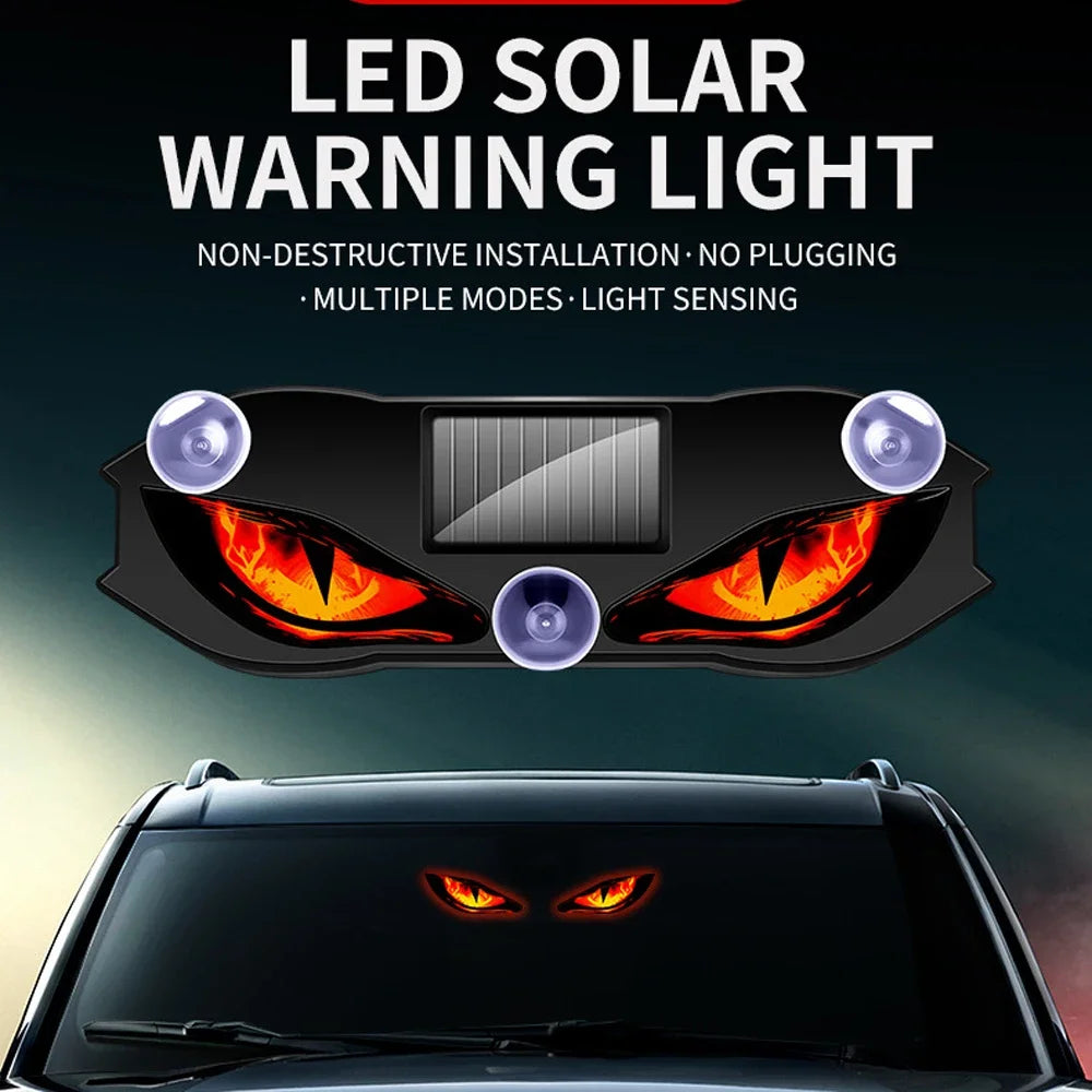 Solar Power Demon Eye Rechargeable Window Suction Cup Dynamic