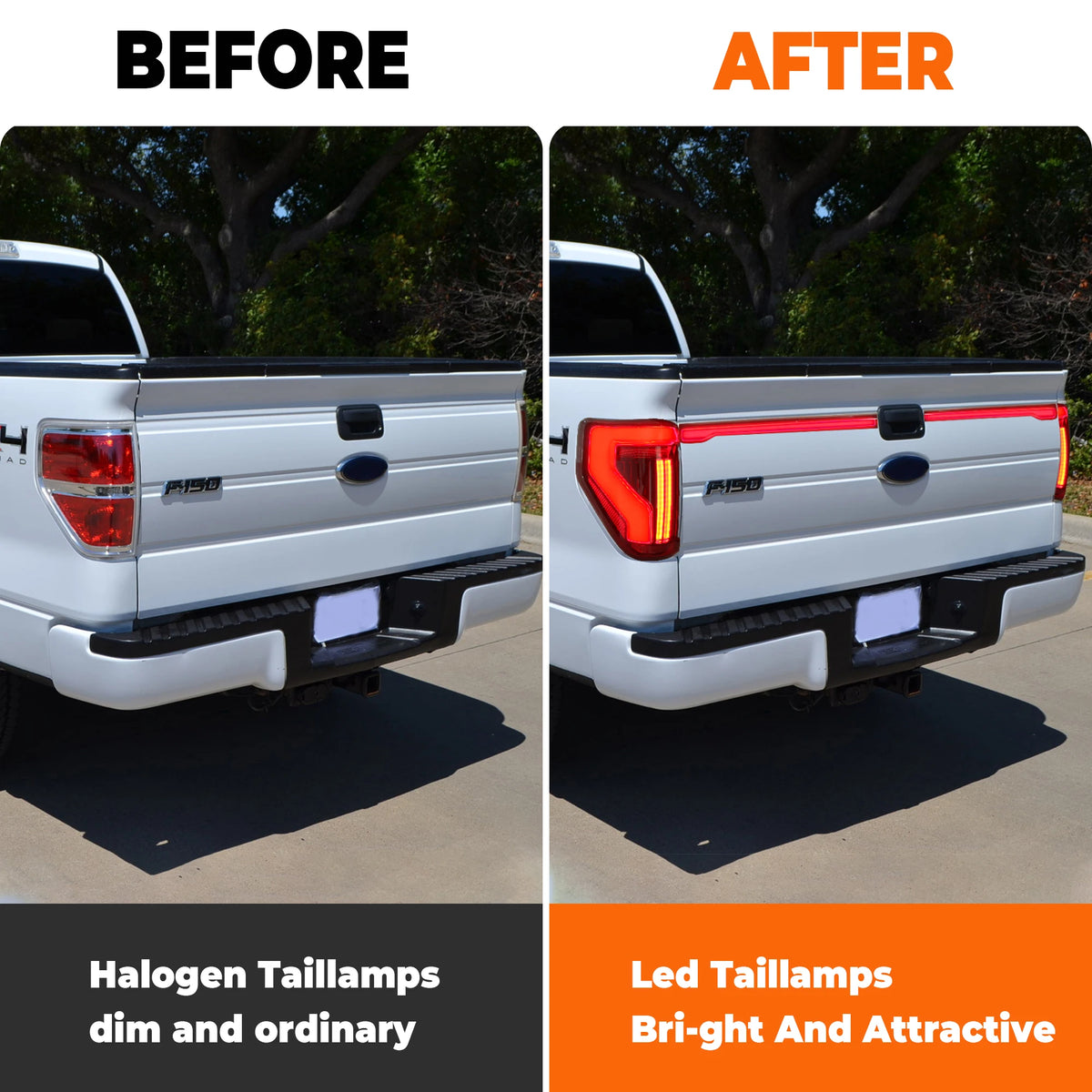 For Ford F150 F-150 2009-2014 Modified Trunk Tail Rear Taillights