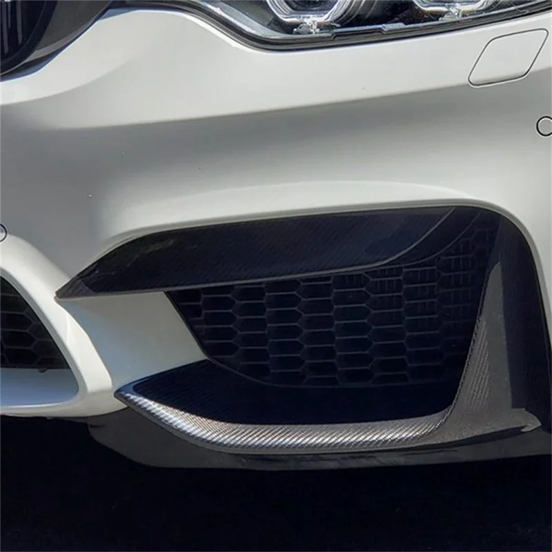 For BMW F80 M3 F82 F83 Real Carbon Fiber Front Bumper Side
