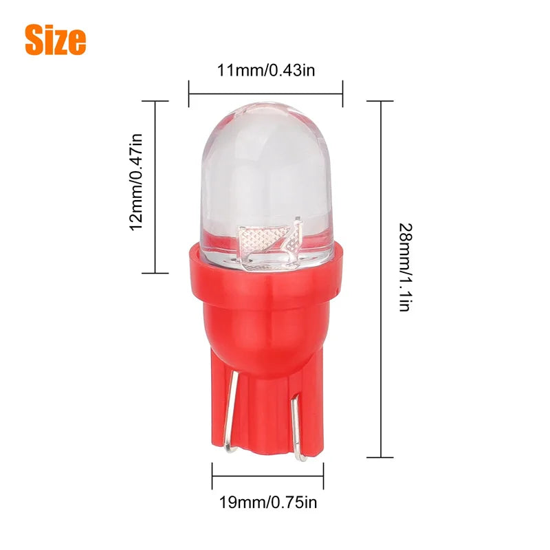 For Speedometer Instrument Gauge Cluster Dash 50PCS T10 Bulbs