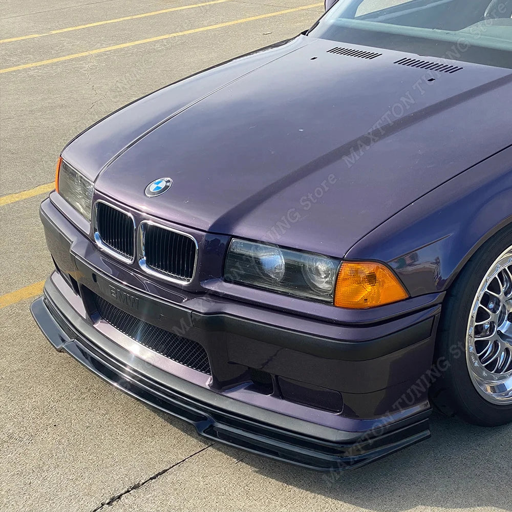 For BMW 3 Series E36 M3 Gloss Black Gt Look Spoiler Lip M Tech