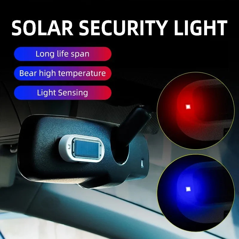 Solar Simulated Alarm Warn Flashing anti-theft Strobe Security