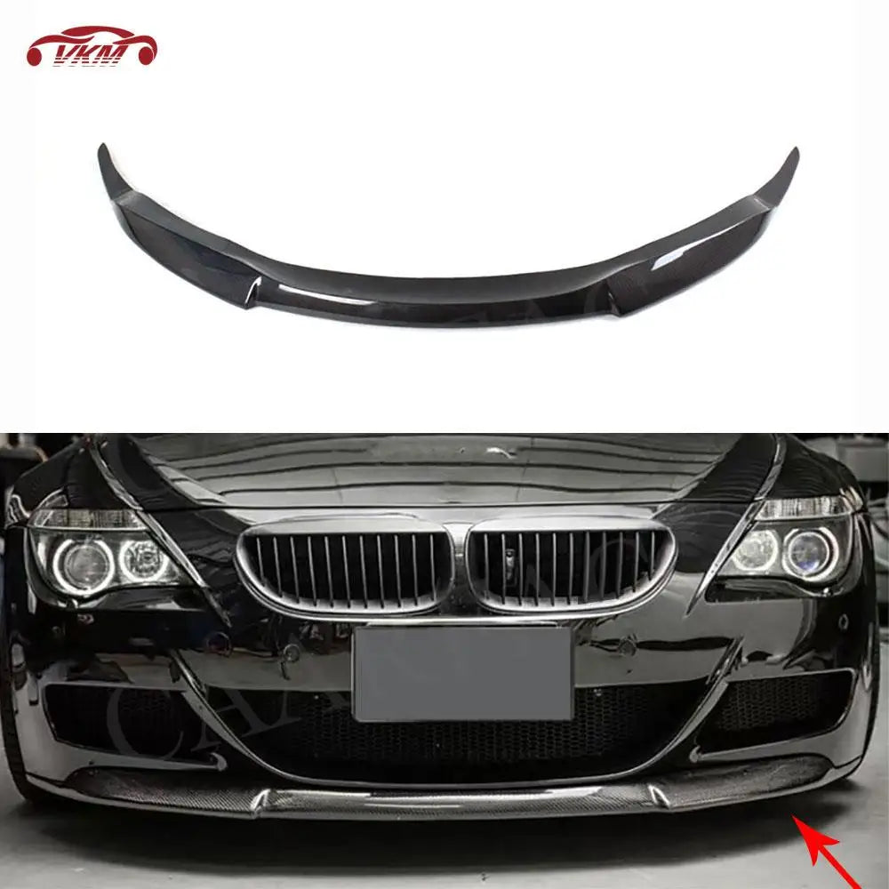 For BMW 6 Series E63 E64 Carbon Fiber Front Bumper Lip M6