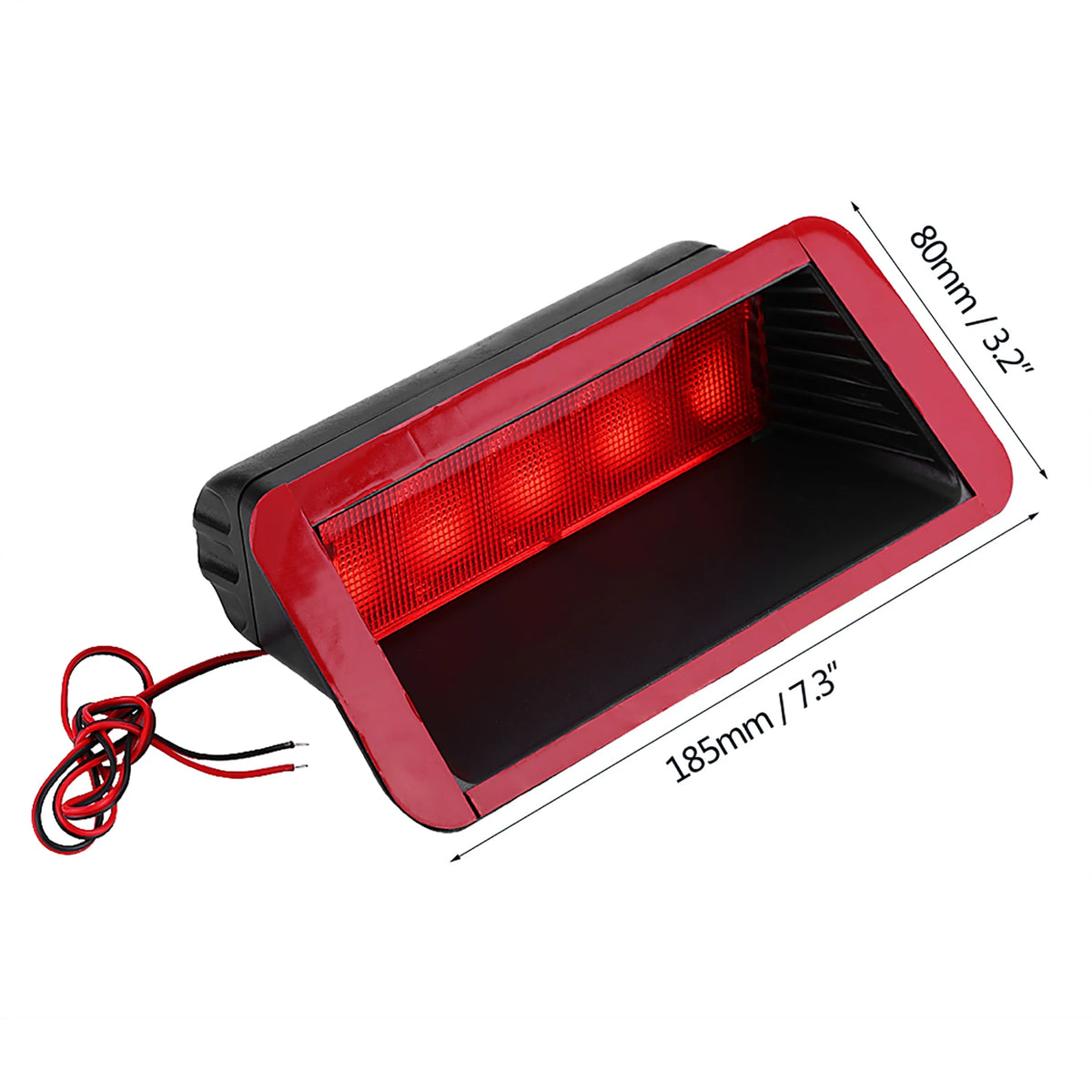 12V Mount Rear Third 3RD Brake Stop Tail Red