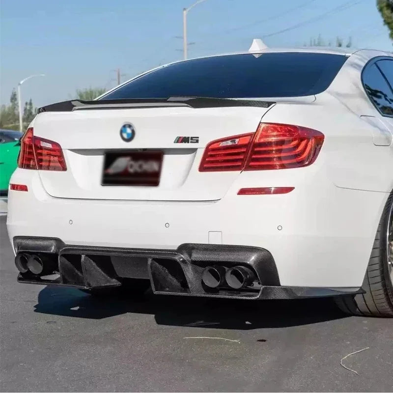 For BMW 5 Series M5 F10 F18 Carbon Fiber Back Lip Rear Bumper