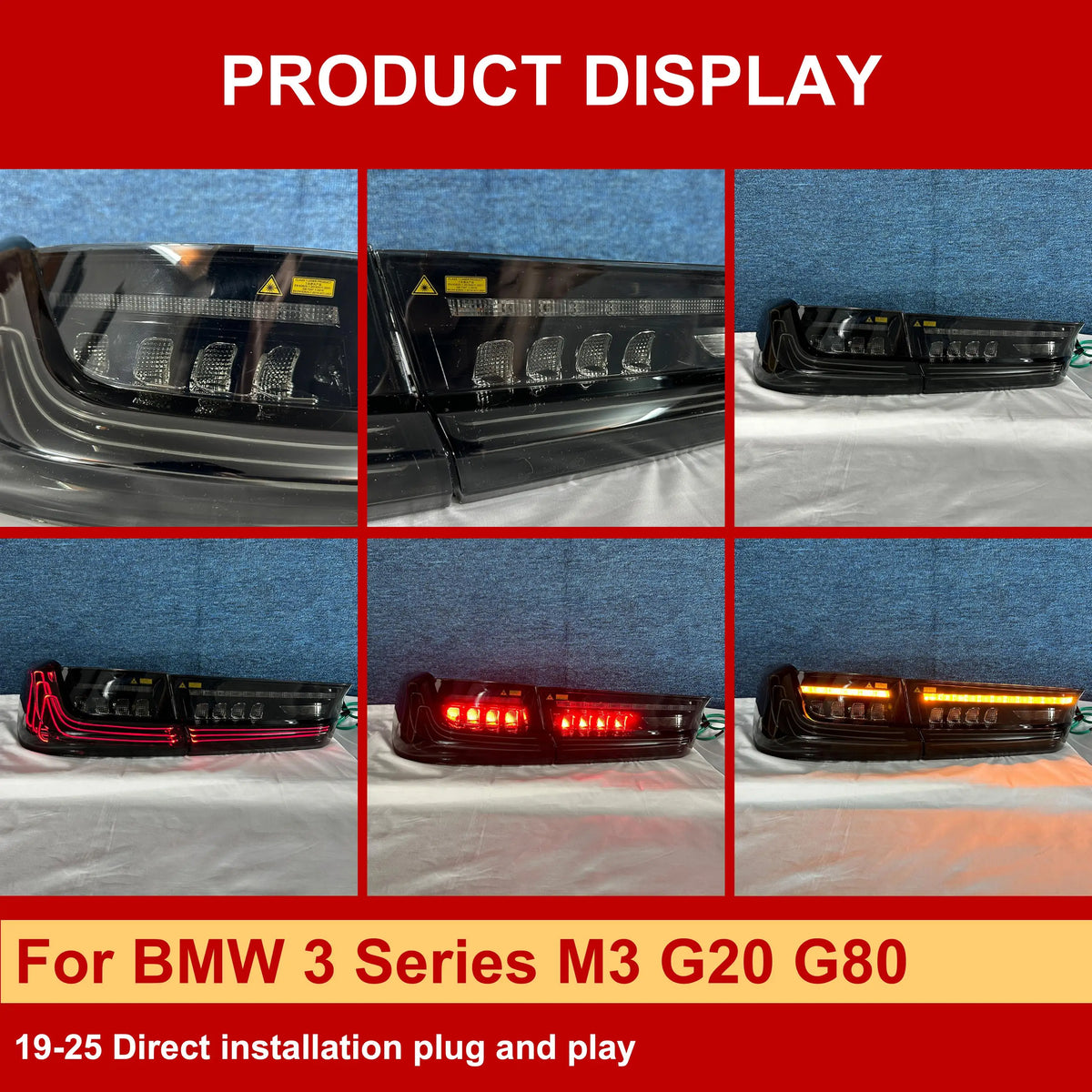 For BMW 3 Series M3 G20 J One Csl Laser Tail G80 2019-2025