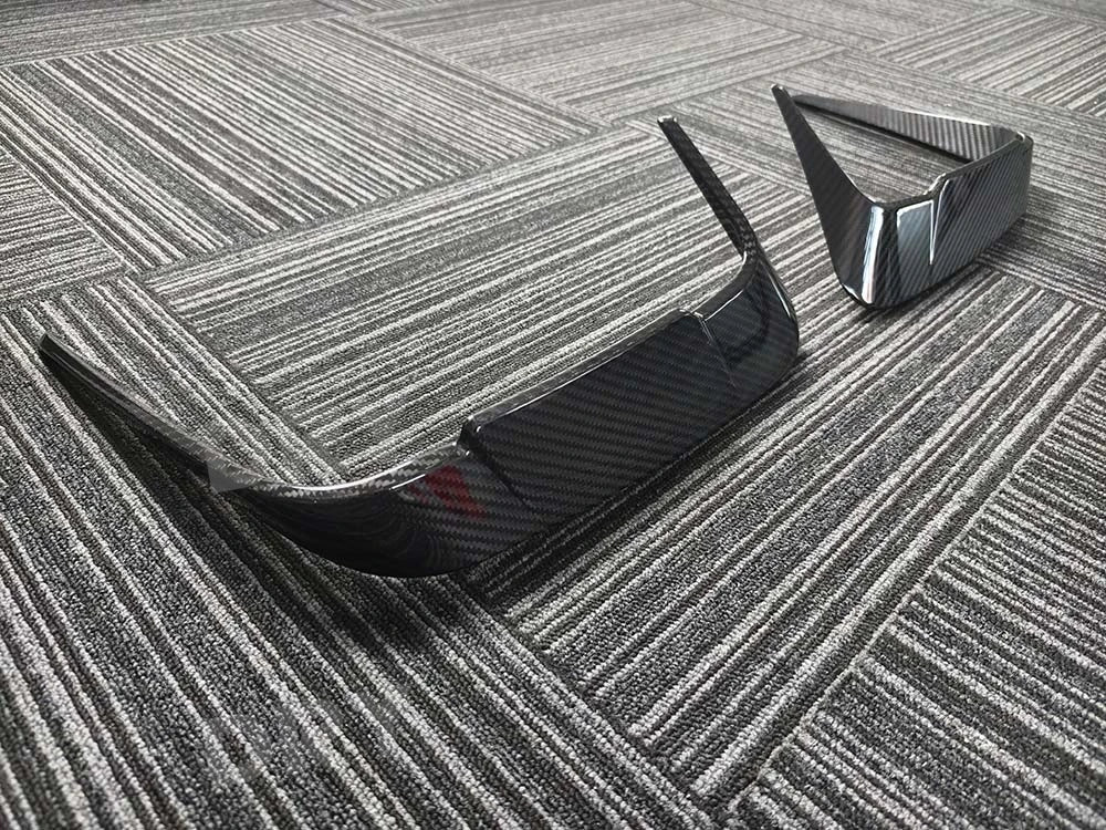 For BMW 8 Series F91 F92 Dry Carbon Fiber Rear Bumper Canards