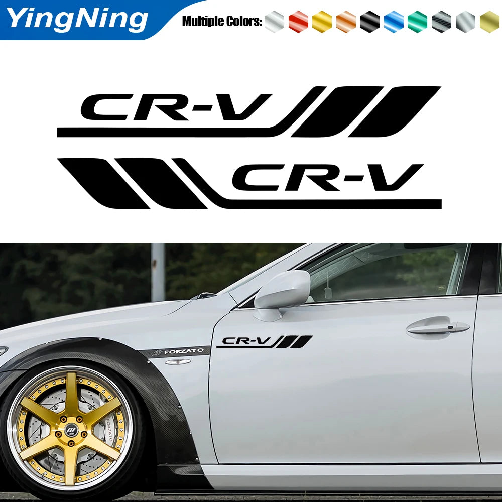 For Honda CR-V Auto Vinyl Decal 2PCS Badge Cars Fender Side