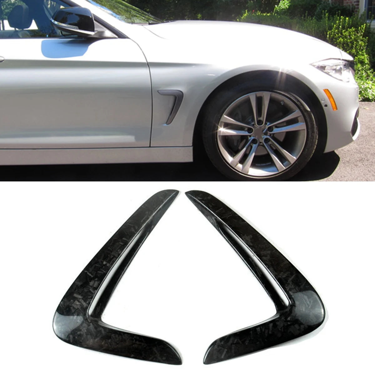 For BMW F32 F33 F36 4-Series Side Wing Air Flow Fender Grille