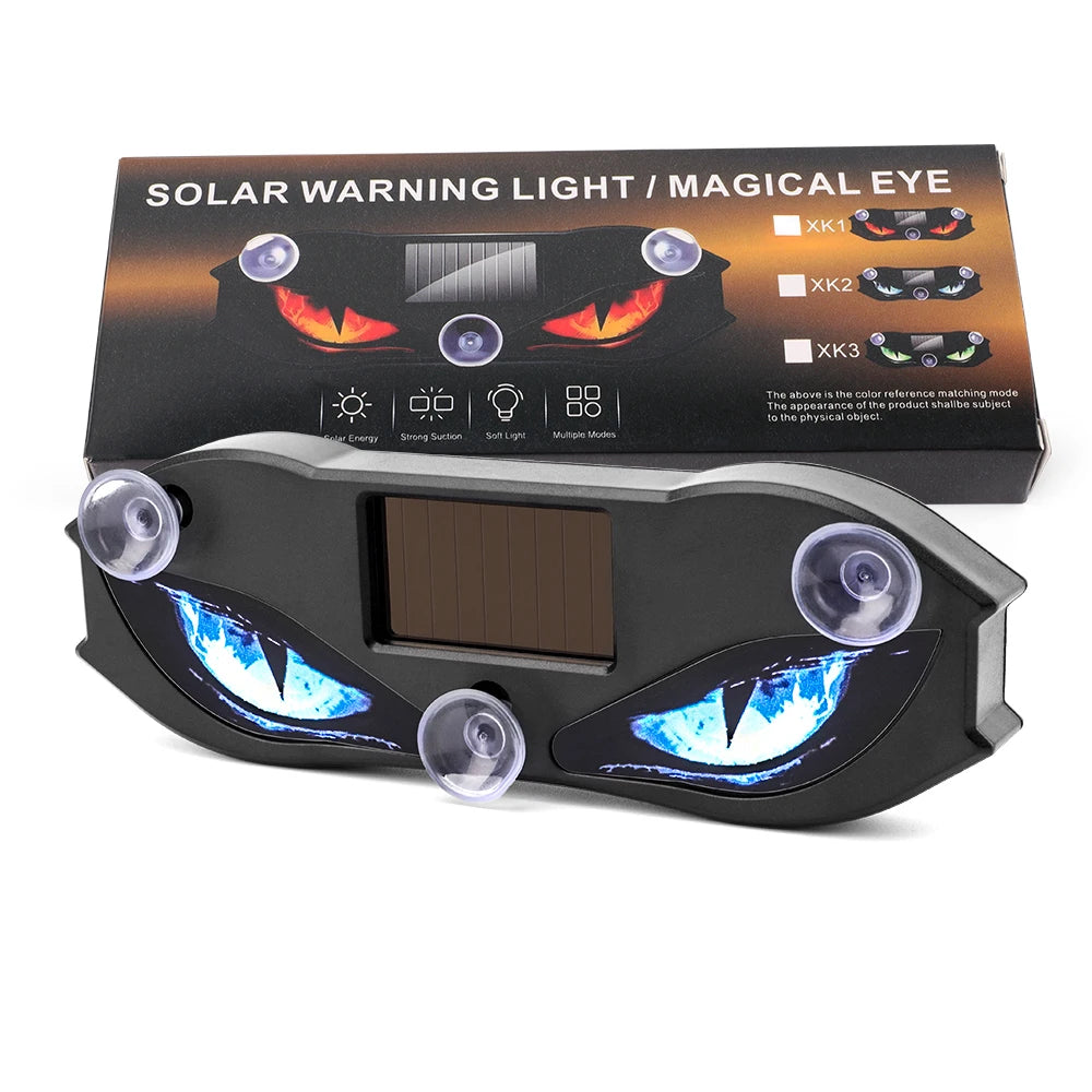 Cool Devil Eyes Warning Lighting Ambient Solar type-c Charging