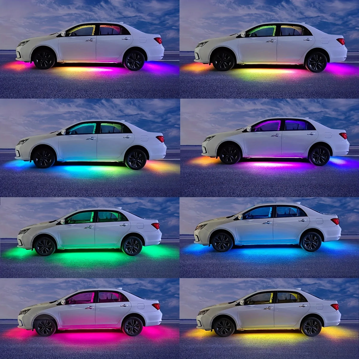 RGB Flexible Underglow Strip 12V Underbody Ambient APP Control