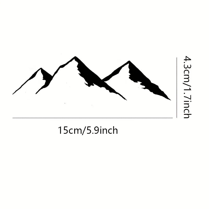 1PC Mountain Range Waterproof Removable Vinyl Sticker Trunk
