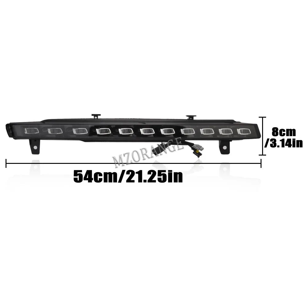 For Audi Q7 2010 -2015 Dynamic 2PCS Daytime Running Yellow Turn